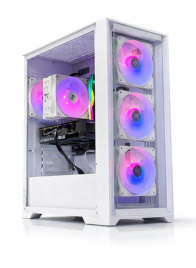 Skye Gaming PC - Intel Core i5-12400F | GeForce RTX 3050 6GB GPU | 16GB DDR4 RAM-500GB NVMe SSD | Air Cooler-H610 MB-500W 80+ PSU | WiFi-Bluetooth-Windows 11 Pro | Game Sekret Desktop Computer | 1 Year Warranty White